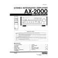YAMAHA AX2000 Instrukcja Serwisowa YAMAHA AX2000 Instrukcja Serwisowa