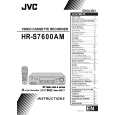 JVC HR-S7600AM Owners Manual JVC HR-S7600AM Owners Manual