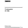 ZANUSSI ZC806X Owners Manual ZANUSSI ZC806X Owners Manual