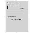 PIONEER GEX-500DVB Owners Manual PIONEER GEX-500DVB Owners Manual