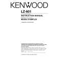 KENWOOD LZ601 Owners Manual KENWOOD LZ601 Owners Manual