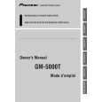 PIONEER GM-5000T Owners Manual PIONEER GM-5000T Owners Manual