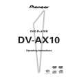 PIONEER DV-AX10/KU/CA Owners Manual PIONEER DV-AX10/KU/CA Owners Manual