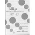 YAMAHA YPP-45 Owners Manual YAMAHA YPP-45 Owners Manual