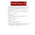 SONY SOUND FORGE 7.0 Owners Manual SONY SOUND FORGE 7.0 Owners Manual