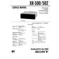 SONY XR500 Service Manual SONY XR500 Service Manual