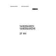 ZANUSSI ZF900 Owners Manual ZANUSSI ZF900 Owners Manual