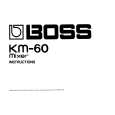BOSS KM-60 Owners Manual BOSS KM-60 Owners Manual