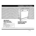 WHIRLPOOL DU8550XB0 Installation Manual WHIRLPOOL DU8550XB0 Installation Manual