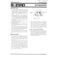 PIONEER SZ91D Owners Manual PIONEER SZ91D Owners Manual