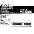 SHARP VC-D810S Owners Manual SHARP VC-D810S Owners Manual