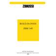 ZANUSSI ZBM140X Owners Manual ZANUSSI ZBM140X Owners Manual