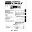 PIONEER CA-100 Owners Manual PIONEER CA-100 Owners Manual