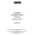 ZANUSSI ZOG730N Owners Manual ZANUSSI ZOG730N Owners Manual