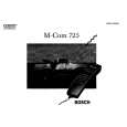 BOSCH M-COM725 Owners Manual BOSCH M-COM725 Owners Manual