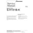 PIONEER S-H151B-K Service Manual PIONEER S-H151B-K Service Manual