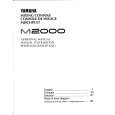 YAMAHA M2000 Owners Manual YAMAHA M2000 Owners Manual