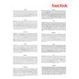 SANDISK Memory Stick Micro (M2) Owners Manual SANDISK Memory Stick Micro (M2) Owners Manual