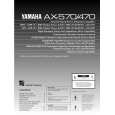 YAMAHA AX570 Service Manual YAMAHA AX570 Service Manual