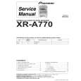 PIONEER XR-A770/MYXJ Service Manual PIONEER XR-A770/MYXJ Service Manual
