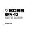 BOSS RRV-10 Owners Manual BOSS RRV-10 Owners Manual