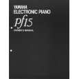 YAMAHA pf15 Owners Manual YAMAHA pf15 Owners Manual