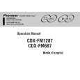 PIONEER CDX-FM1287 Owners Manual PIONEER CDX-FM1287 Owners Manual