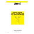 ZANUSSI FLS1013 Owners Manual ZANUSSI FLS1013 Owners Manual