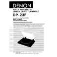DENON DP-23F Owners Manual DENON DP-23F Owners Manual