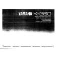 YAMAHA K-360 Owners Manual YAMAHA K-360 Owners Manual