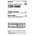 SONY CDX-5080 Owners Manual SONY CDX-5080 Owners Manual