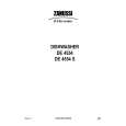 ZANUSSI DE4554 Owners Manual ZANUSSI DE4554 Owners Manual