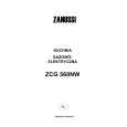ZANUSSI ZCG560NW Owners Manual ZANUSSI ZCG560NW Owners Manual