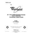 WHIRLPOOL SF3100SRW0 Parts Catalog WHIRLPOOL SF3100SRW0 Parts Catalog