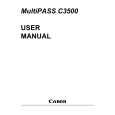 CANON MULTIPASS C3500 Owners Manual CANON MULTIPASS C3500 Owners Manual