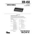 SONY XM450 Service Manual SONY XM450 Service Manual