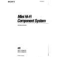 SONY MHC-3300CD Owners Manual SONY MHC-3300CD Owners Manual
