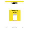 ZANUSSI ZDT5052 Owners Manual ZANUSSI ZDT5052 Owners Manual