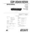 SONY CDPXE400 Service Manual SONY CDPXE400 Service Manual