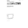SONY KV-27HFR Owners Manual SONY KV-27HFR Owners Manual