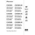 PIONEER X-CX303/GDRXJ Owners Manual PIONEER X-CX303/GDRXJ Owners Manual