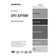 ONKYO DVSP500 Owners Manual ONKYO DVSP500 Owners Manual