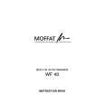 MOFFAT WF40B Owners Manual MOFFAT WF40B Owners Manual