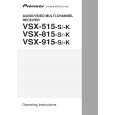 PIONEER VSX915K Owners Manual PIONEER VSX915K Owners Manual