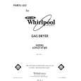 WHIRLPOOL LG9521XTW0 Parts Catalog WHIRLPOOL LG9521XTW0 Parts Catalog