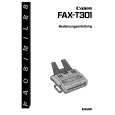 CANON FAX-T301 Owners Manual CANON FAX-T301 Owners Manual