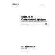 SONY MHC-2900 Owners Manual SONY MHC-2900 Owners Manual