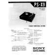 SONY PS-X9 Service Manual SONY PS-X9 Service Manual