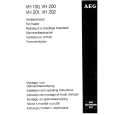 AEG VH100 Owners Manual AEG VH100 Owners Manual
