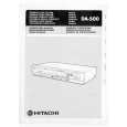 HITACHI DA500 Owners Manual HITACHI DA500 Owners Manual